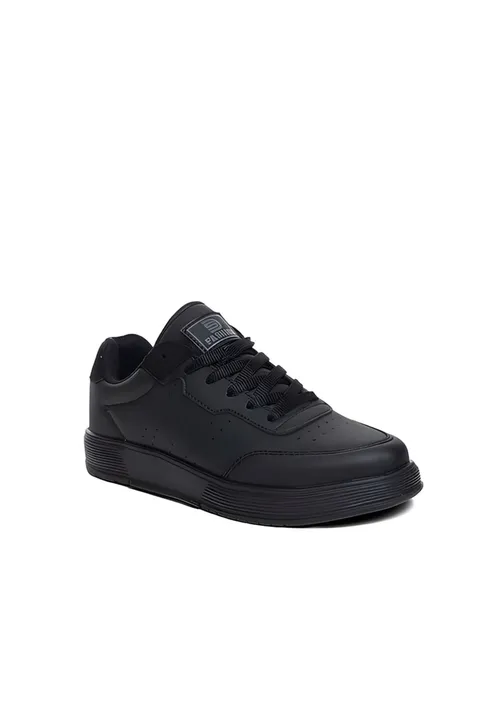 Siyah Unisex Hafif Rahat Taban Günlük Yürüyüş Sneaker Spor Ayakkabı