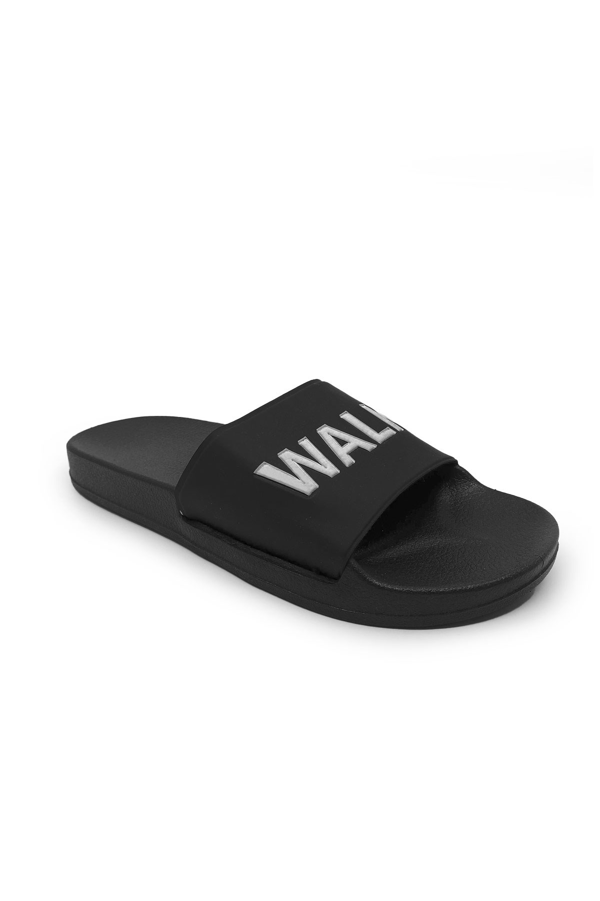 Walk Siyah Beyaz Havuz Plaj Günlük Erkek Terlik 2