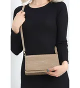 Vizon Kroko Desenli Kadın Mini El & Omuz Çantası 5