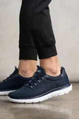 Lacivert Günlük Sneaker Unisex Yazlık Fileli Spor Ayakkabı 2