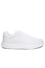 Beyaz Unisex Hafif Taban Günlük Yürüyüş Rahat Sneaker Spor Ayakkabı 4