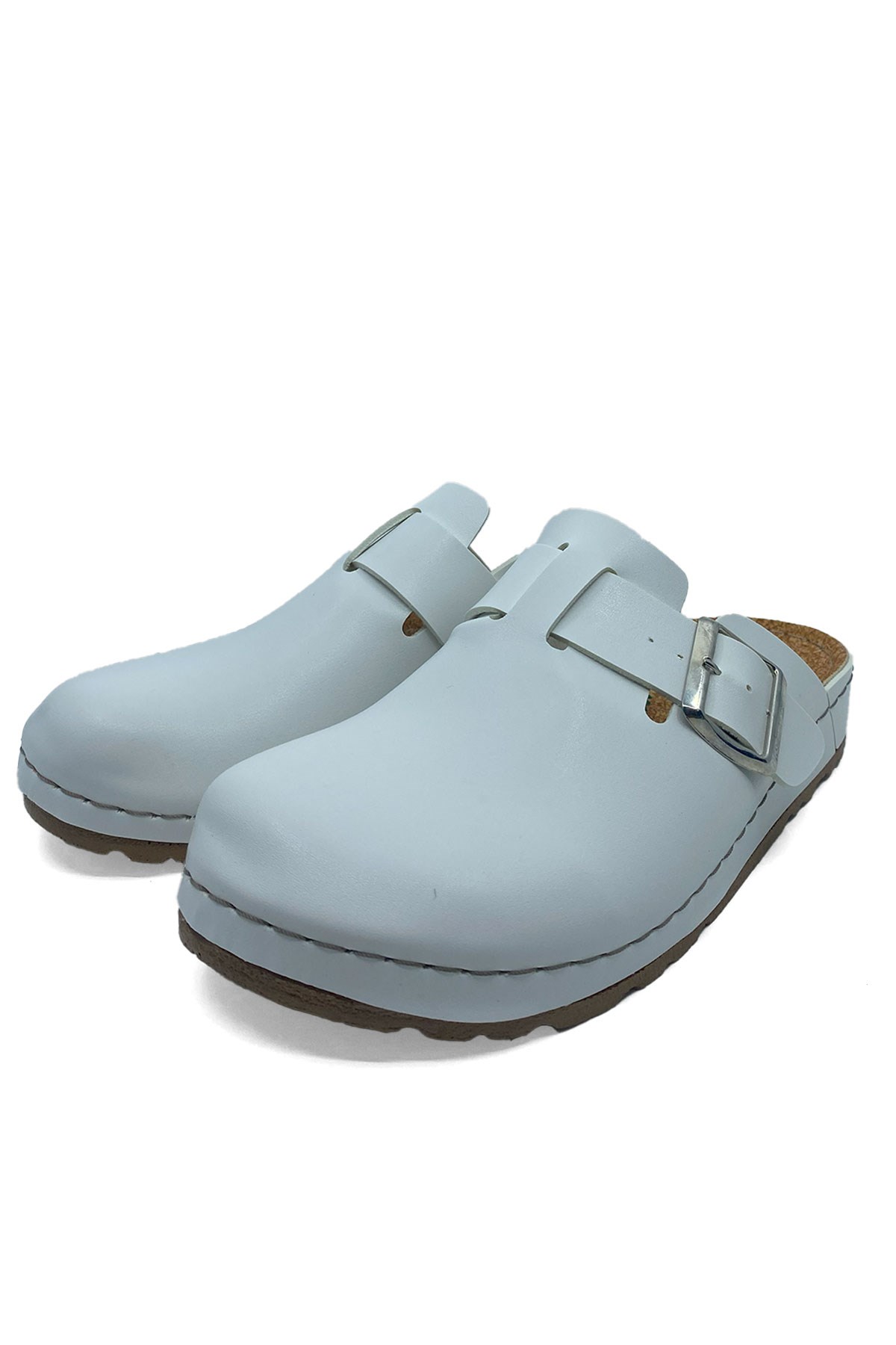 Anatomik Ortopedik Hemşire Doktor Aşçı Terliiği Beyaz Sabo Unisex Terlik 7