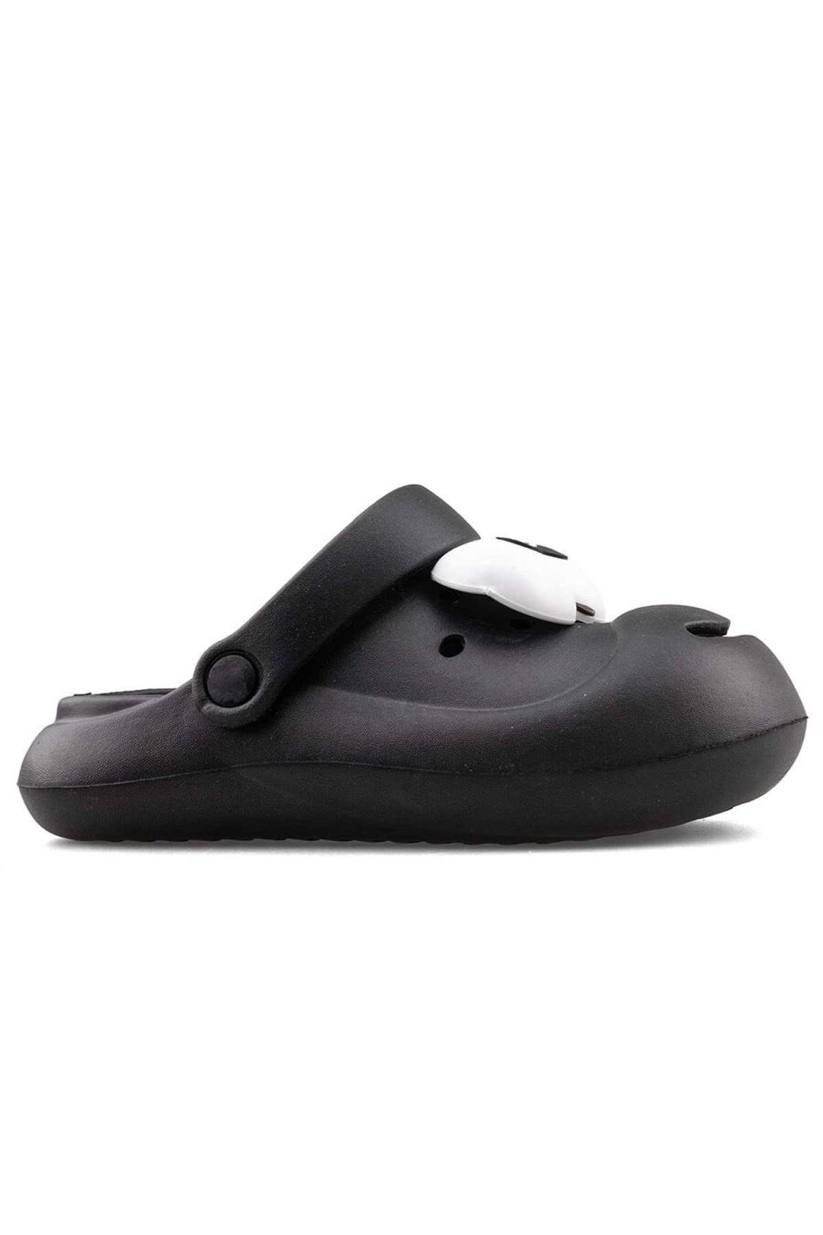 Siyah Emoji Günlük Bahçe Sahil Plaj Kreş Unisex Çocuk Terlik & Sandalet 2