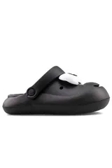 Siyah Emoji Günlük Bahçe Sahil Plaj Kreş Unisex Çocuk Terlik & Sandalet 2