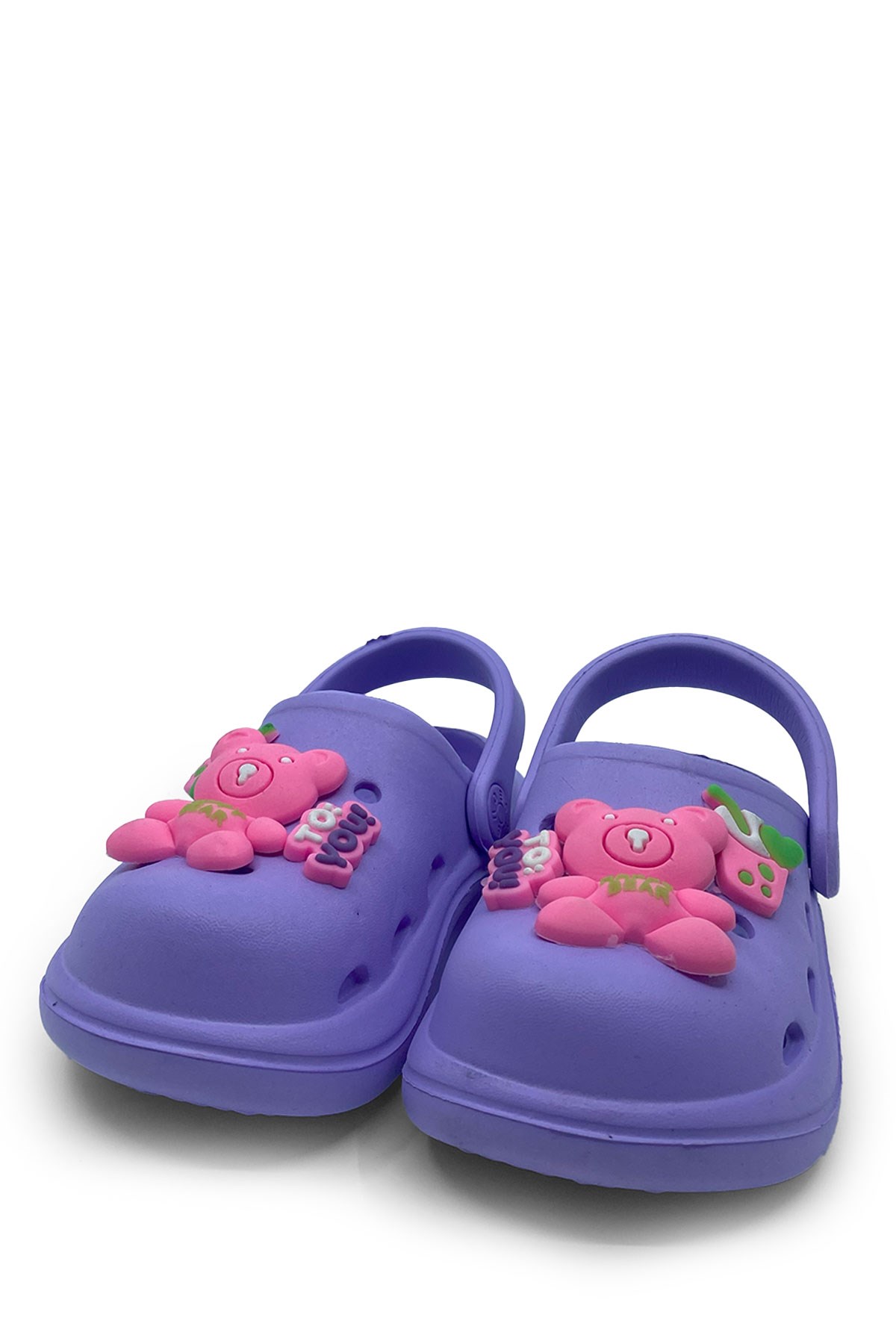 Lila Ayıcıklı Unisex Çocuk Terlik&Sandalet 5