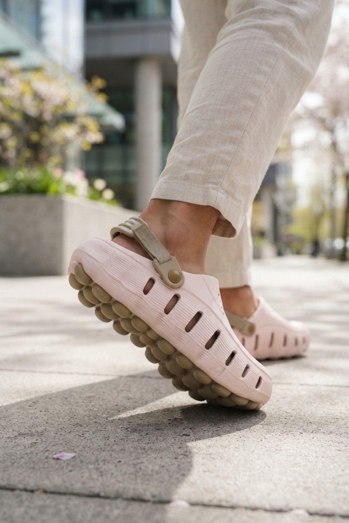 Ekru Kum Günlük Sahil Havuz Plaj Terliği Eva Unisex Terlik & Sandalet
