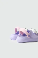 Lila Emoji Günlük Bahçe Sahil Plaj Kreş Unisex Çocuk Terlik & Sandalet 4