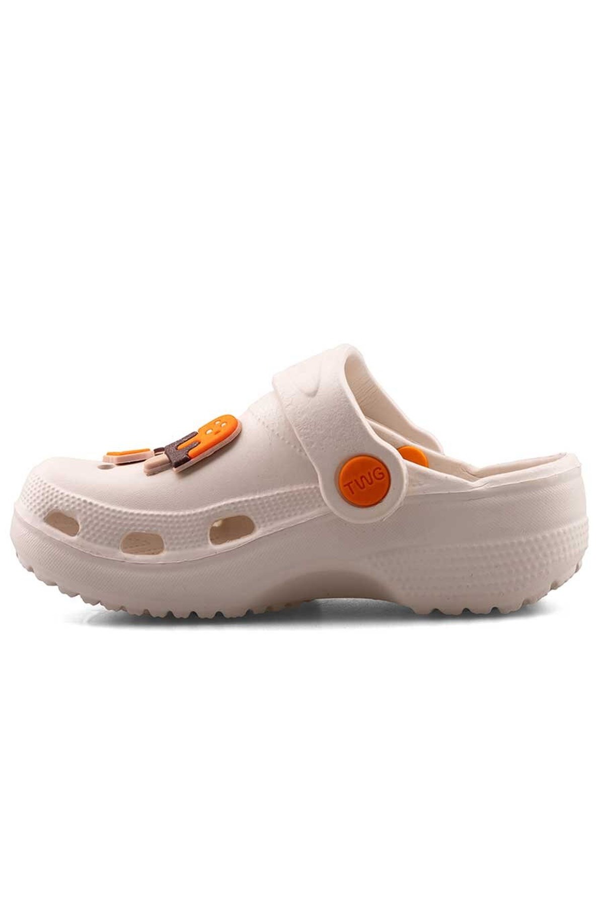 Ekru Figürlü Günlük Bahçe Sahil Plaj Kreş Unisex Çocuk Terlik & Sandalet 3