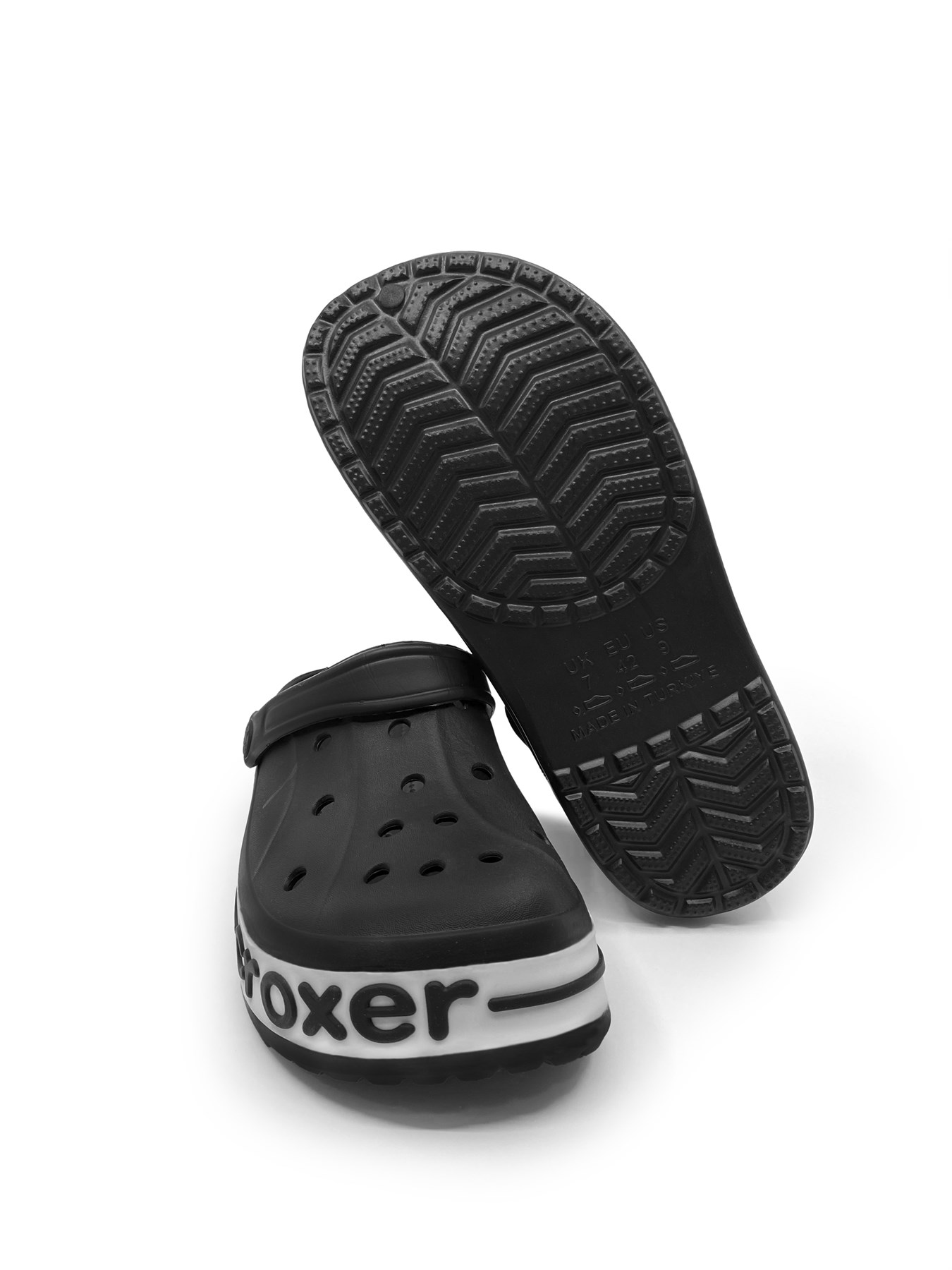 Croxer Siyah Unisex Ortopedik Doktor Aşçı Hastane Plaj ve Günlük Ev Terliği 4
