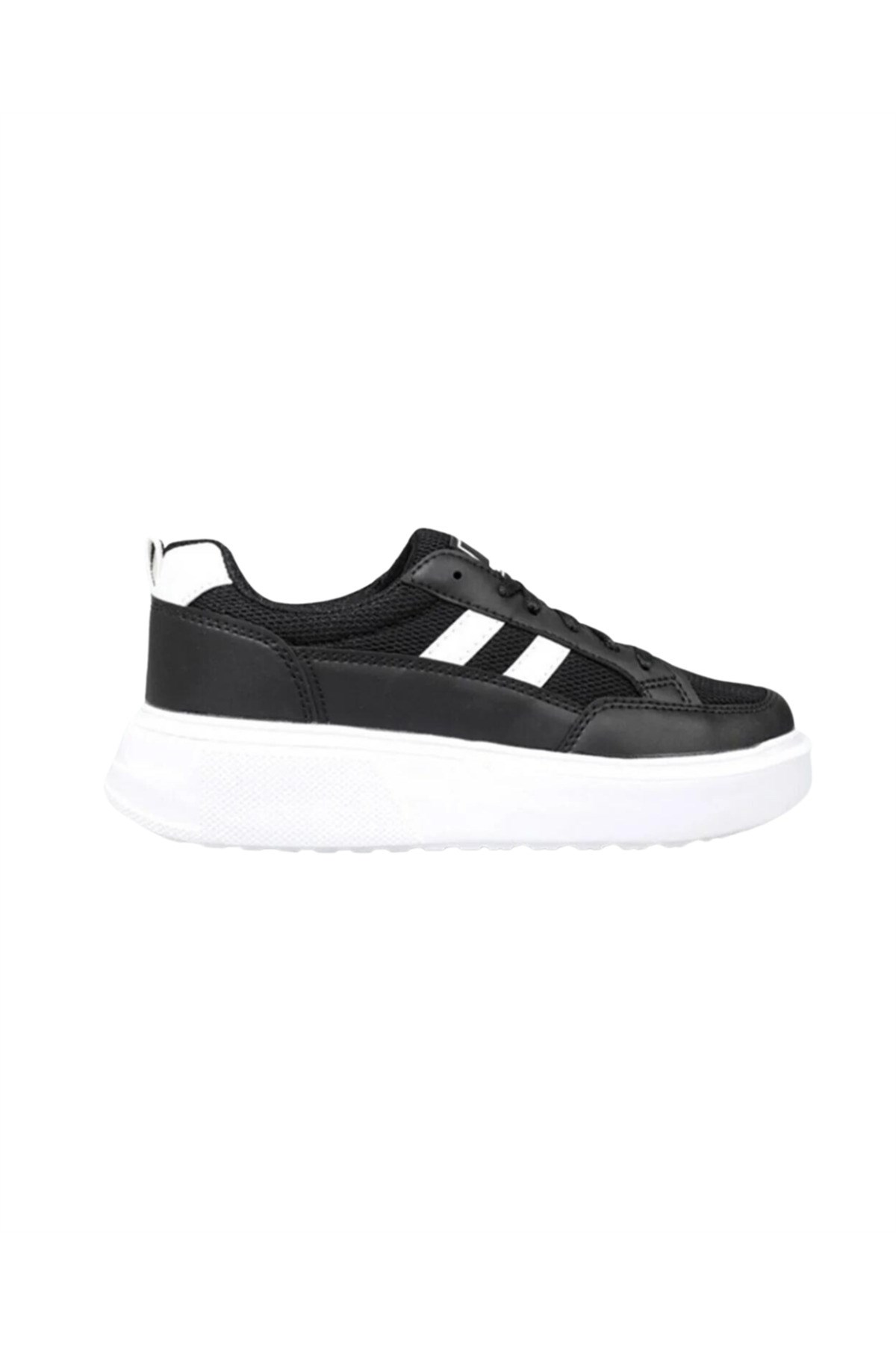 Kadın Siyah-beyaz Anorak Kalın Taban Sneaker Günlük Spor Ayakkabı 2