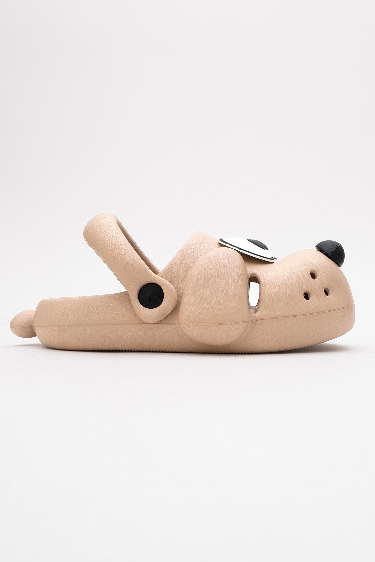 Doggy Vizon Köpek Figürlü Sevimli Günlük Bahçe Sahil Plaj Kreş Unisex Çocuk Terlik&Sandalet 4
