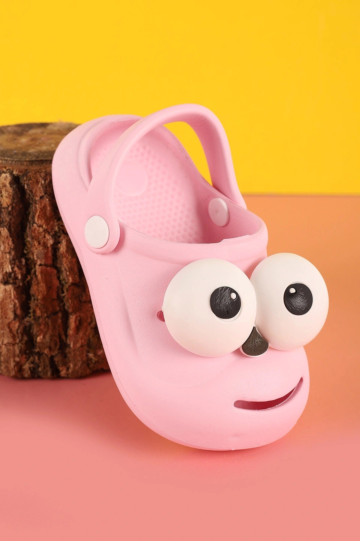 Pembe Emoji Günlük Bahçe Sahil Plaj Kreş Kız Çocuk Terlik & Sandalet 2