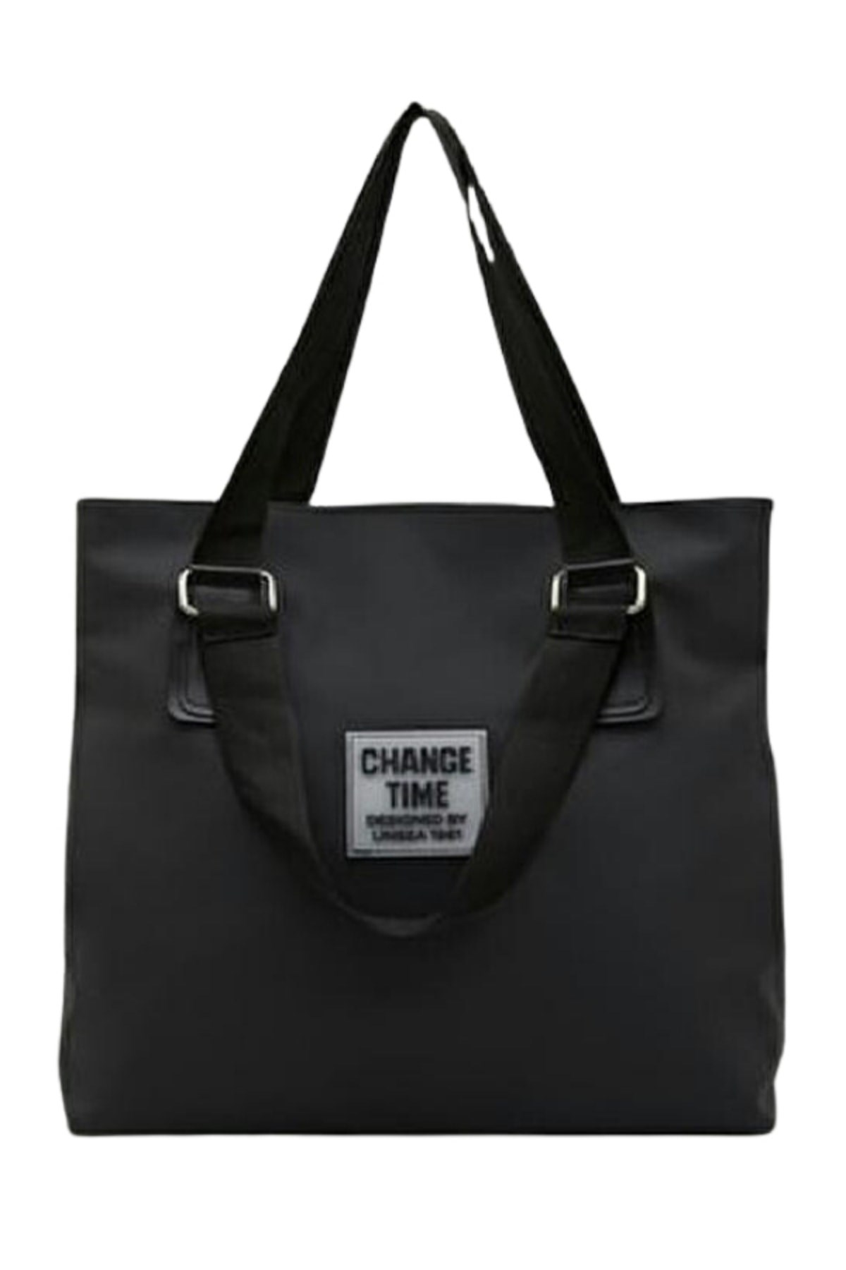 Siyah Günlük El ve Omuz Askılı Shopper Kadın Çanta 7