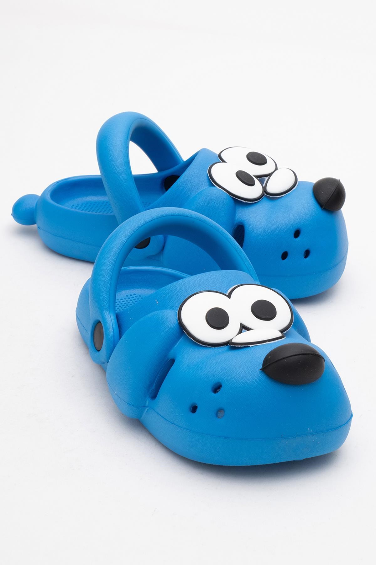 Doggy Saks Mavi Köpek Figürlü Sevimli Günlük Bahçe Sahil Plaj Kreş Unisex Çocuk Terlik & Sandalet