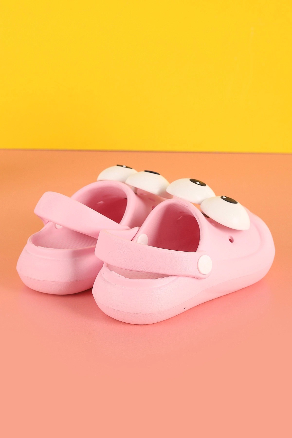 Pembe Emoji Günlük Bahçe Sahil Plaj Kreş Kız Çocuk Terlik & Sandalet 4