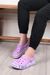 Lila Anatomik Comfort Eva Sahil Plaj Terliği Günlük Kadın Terlik&Sandalet 7
