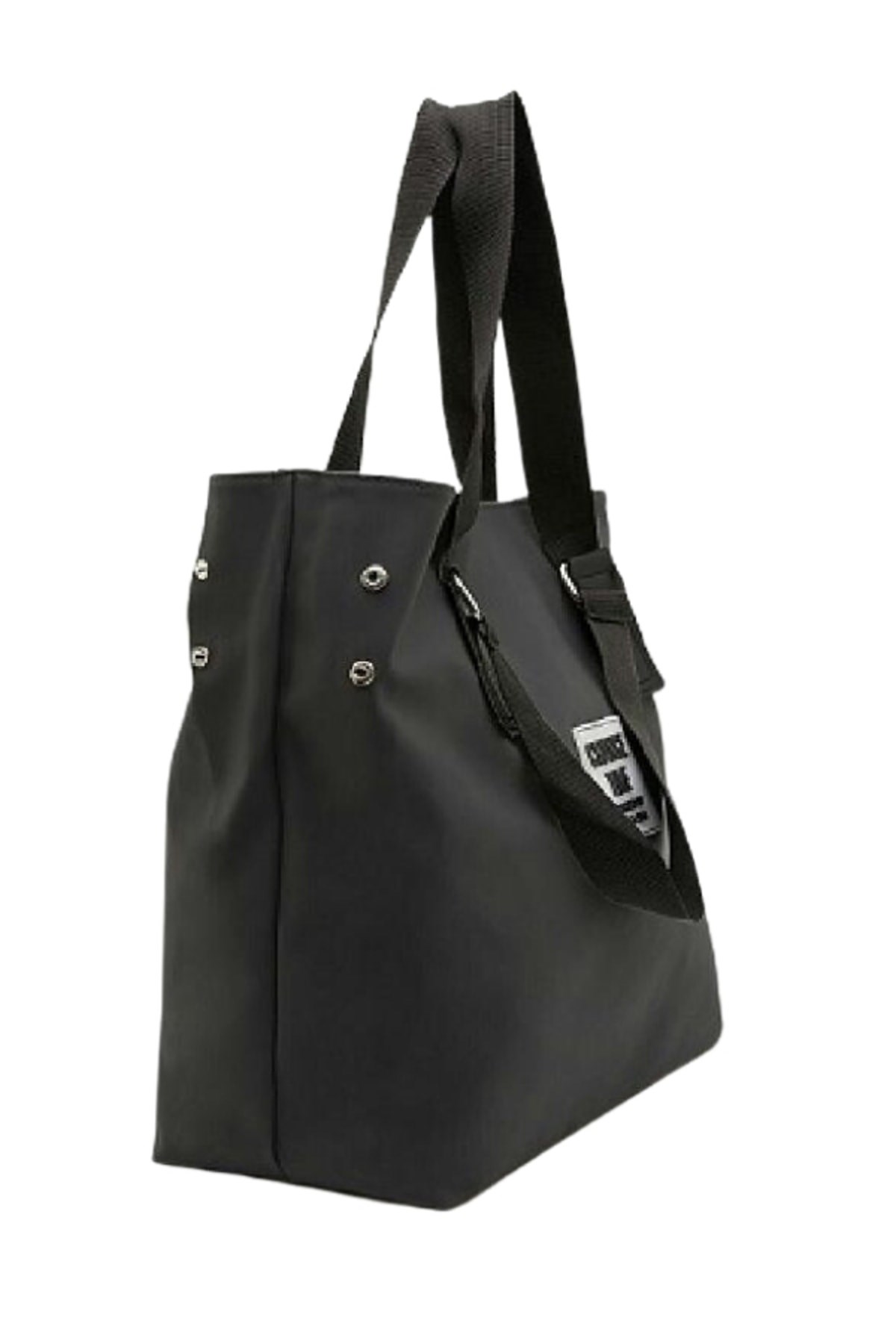 Siyah Günlük El ve Omuz Askılı Shopper Kadın Çanta 9