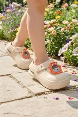 Ekru Anatomik Comfort Günlük Sahil Plaj Havuz Işıklı Çocuk Terlik & Sandalet 2