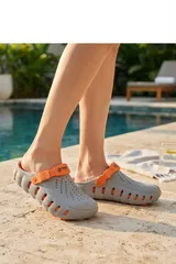 Buz Turuncu Günlük Sahil Havuz Plaj Terliği Unisex Terlik & Sandalet 4