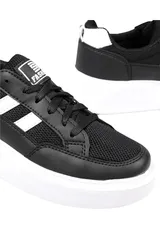 Kadın Siyah-beyaz Anorak Kalın Taban Sneaker Günlük Spor Ayakkabı 3