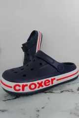 Croxer Lacivert Unisex Ortopedik Doktor Aşçı Hastane Plaj ve Günlük Ev Terliği 2