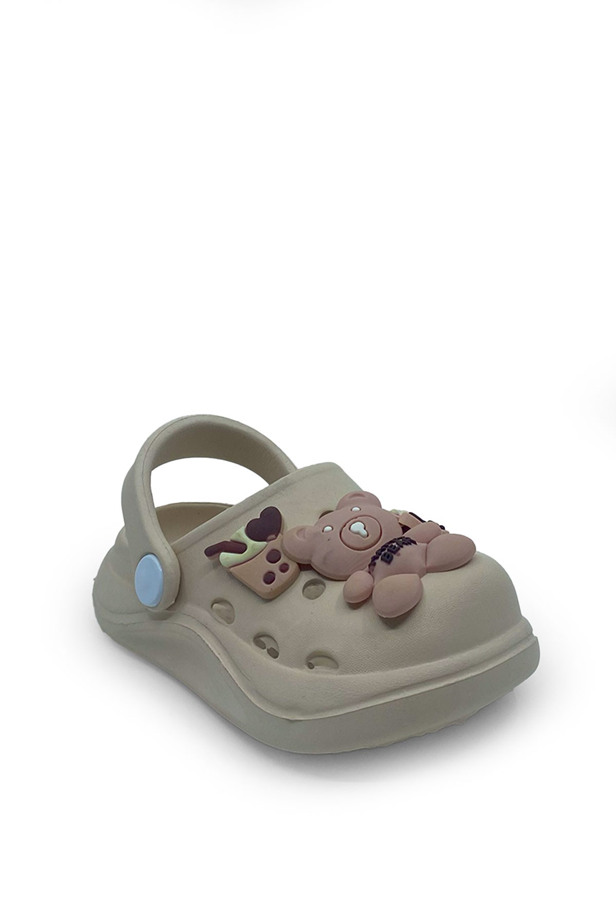 Bej Ayıcıklı Unisex Çocuk Terlik&Sandalet 2