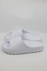 EVA Unisex Kadın Erkek Beyaz Sabo Günlük Rahat Balkon Bahçe Havuz Plaj Terliği 7