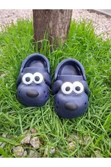 Doggy Lacivert Köpek Figürlü Sevimli Günlük Bahçe Sahil Plaj Kreş Unisex Çocuk Terlik&Sandalet 4