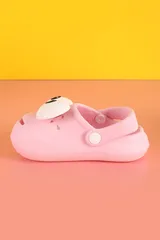 Pembe Emoji Günlük Bahçe Sahil Plaj Kreş Kız Çocuk Terlik & Sandalet 3