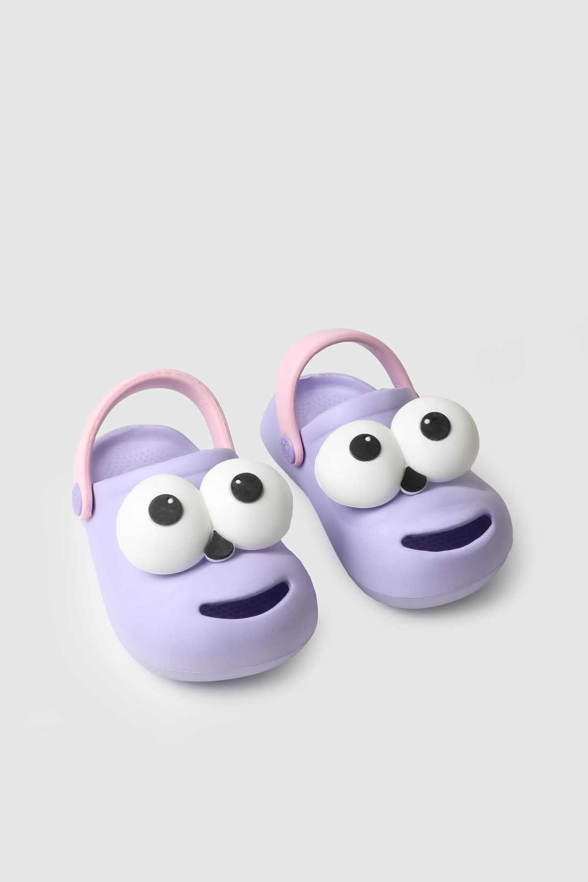 Lila Emoji Günlük Bahçe Sahil Plaj Kreş Unisex Çocuk Terlik & Sandalet 2