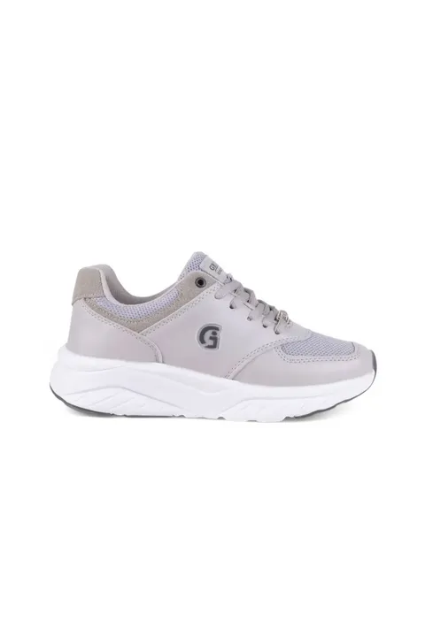 Gri Füme Ortopedik Konforlu Kadın Spor Ayakkabı Günlük Sneaker