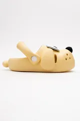 Doggy Sarı Köpek Figürlü Sevimli Günlük Bahçe Sahil Plaj Kreş Unisex Çocuk Terlik&Sandalet 4
