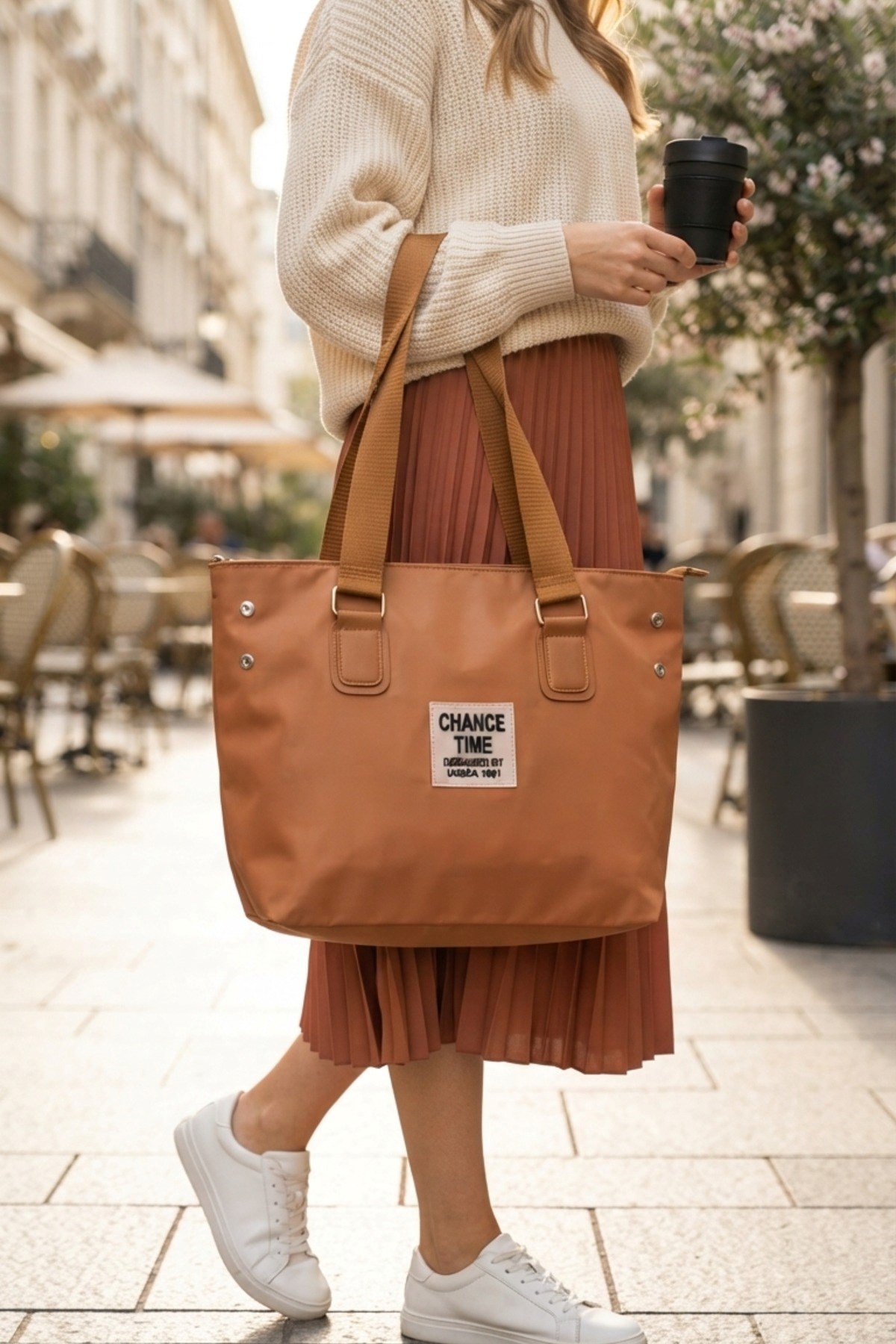 Taba Günlük El ve Omuz Askılı Shopper Kadın Çanta