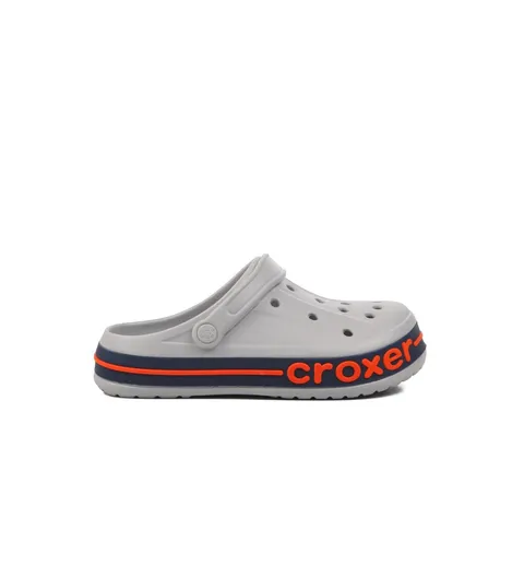 Croxer Gri Unisex Ortopedik Doktor Aşçı Hastane Plaj ve Günlük Ev Terliği