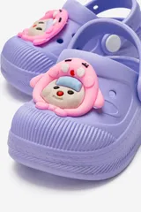 Lila Anatomik Comfort Günlük Sahil Plaj Havuz Işıklı Çocuk Terlik & Sandalet 3
