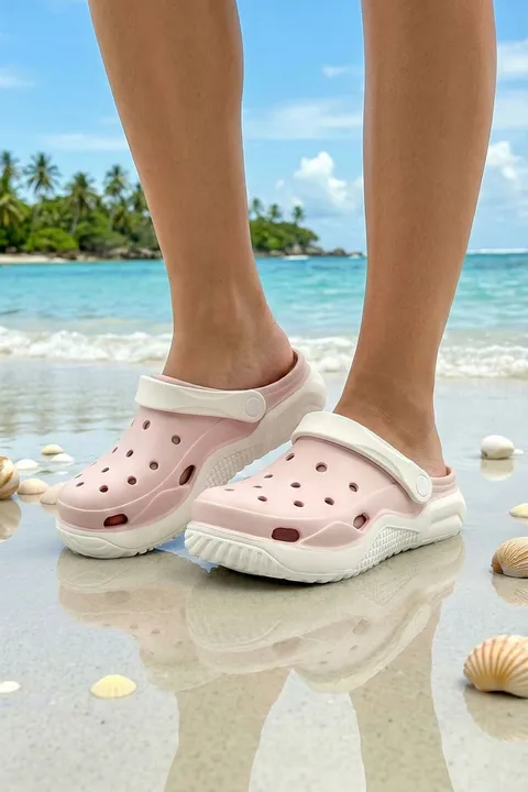Stella Pudra Günlük Sahil Havuz Plaj Terliği Kadın Terlik & Sandalet