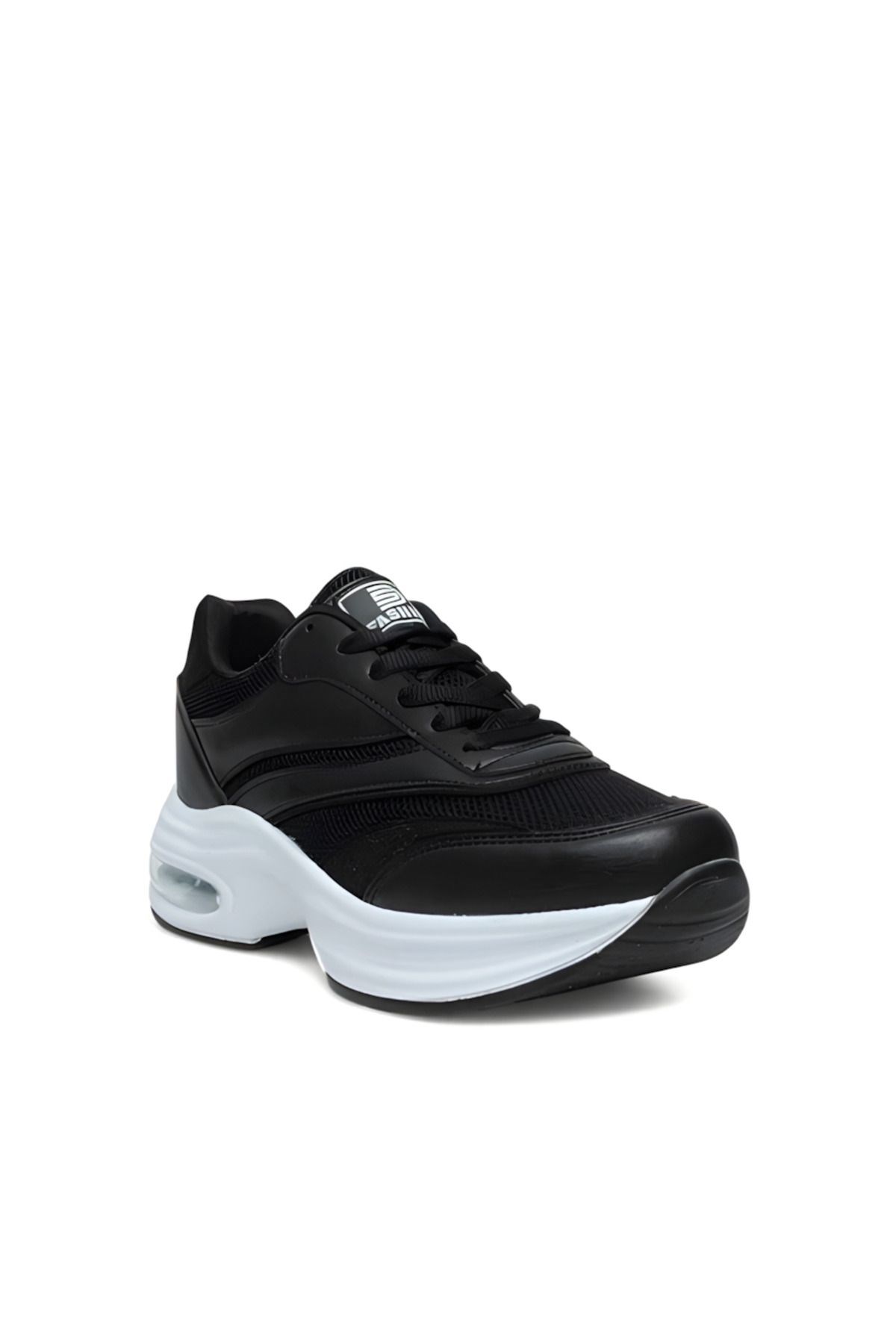 Kadın Siyah Anorak Günlük Rahat konforlu Sneaker Koşu Spor Ayakkabı