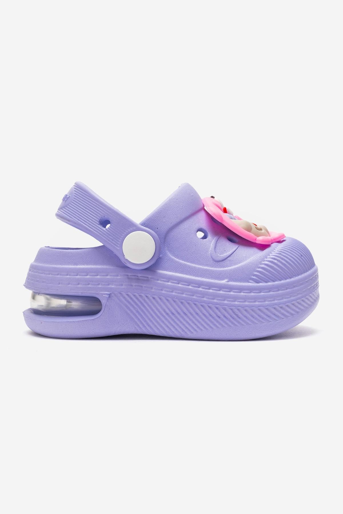 Lila Anatomik Comfort Günlük Sahil Plaj Havuz Işıklı Çocuk Terlik & Sandalet 2