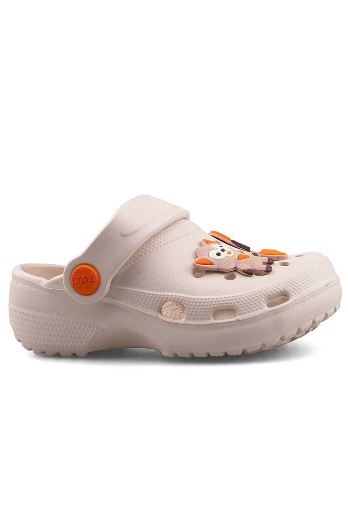 Ekru Figürlü Günlük Bahçe Sahil Plaj Kreş Unisex Çocuk Terlik & Sandalet 2