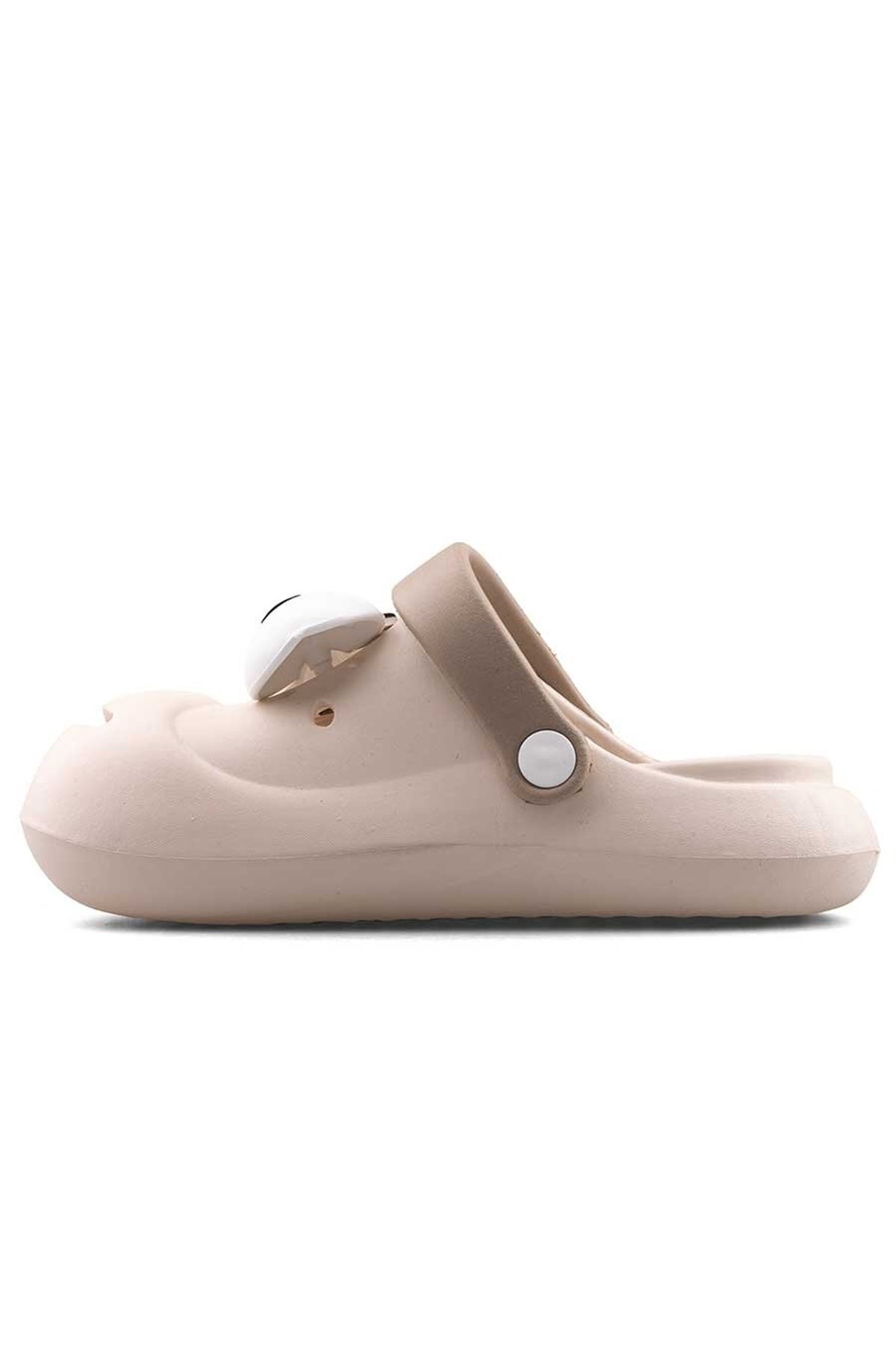 Ekru Emoji Günlük Bahçe Sahil Plaj Kreş Unisex Çocuk Terlik & Sandalet 3