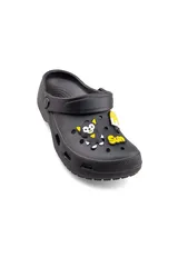 Siyah Figürlü Günlük Bahçe Sahil Plaj Kreş Unisex Çocuk Terlik&Sandalet 2