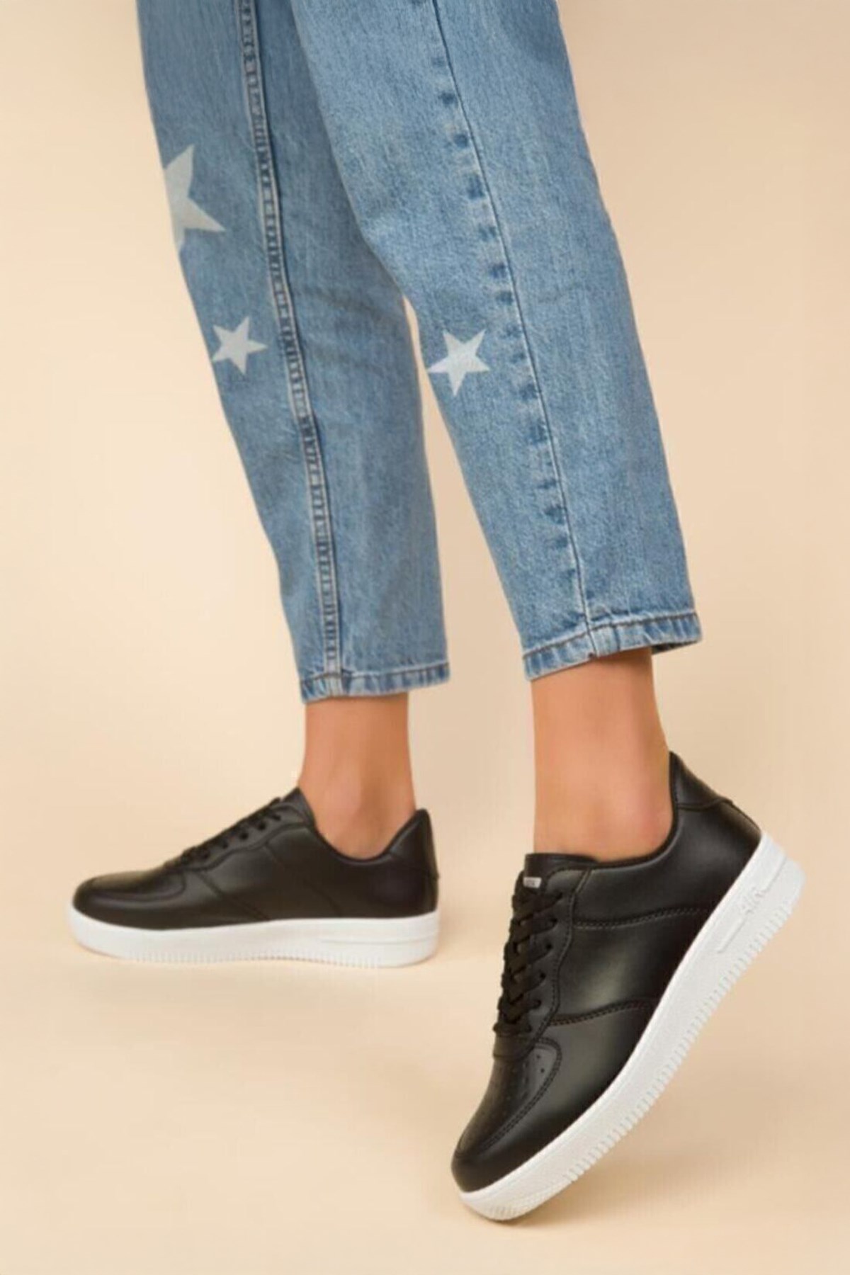 Lifestyle Siyah Unisex Spor Ayakkabı Günlük Sneaker 4