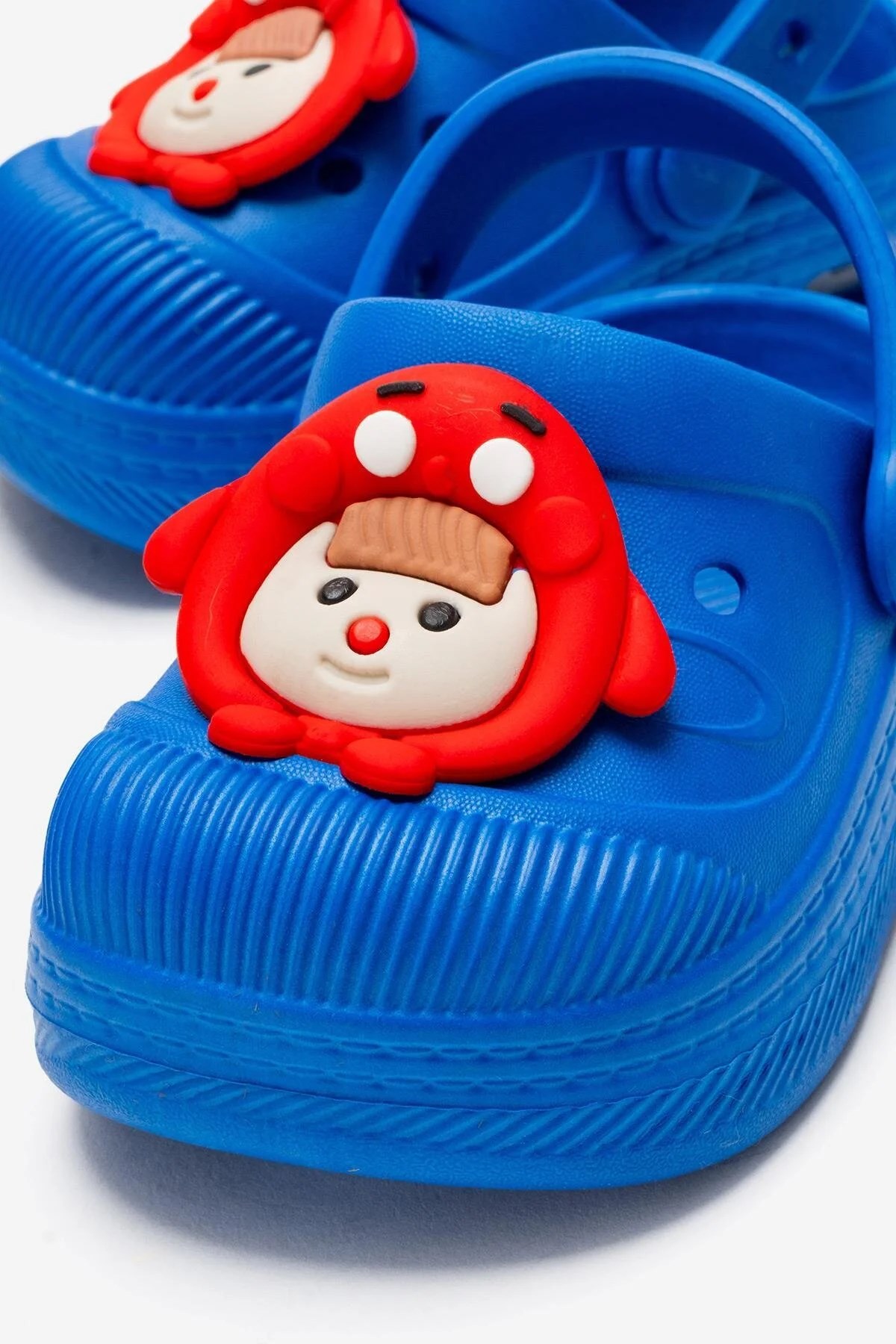 Saks Mavi Emojili Günlük Sahil Plaj Havuz Işıklı Çocuk Terlik & Sandalet 9