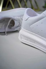 Kadın Beyaz Kalın Yüksek Taban Hafif Günlük Yürüyüş Spor Ayakkabısı ve Sneaker 6
