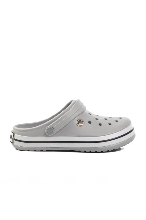 Buz-Gri Anatomik Comfort Ortopedik Günlük Erkek Terlik&Sandalet