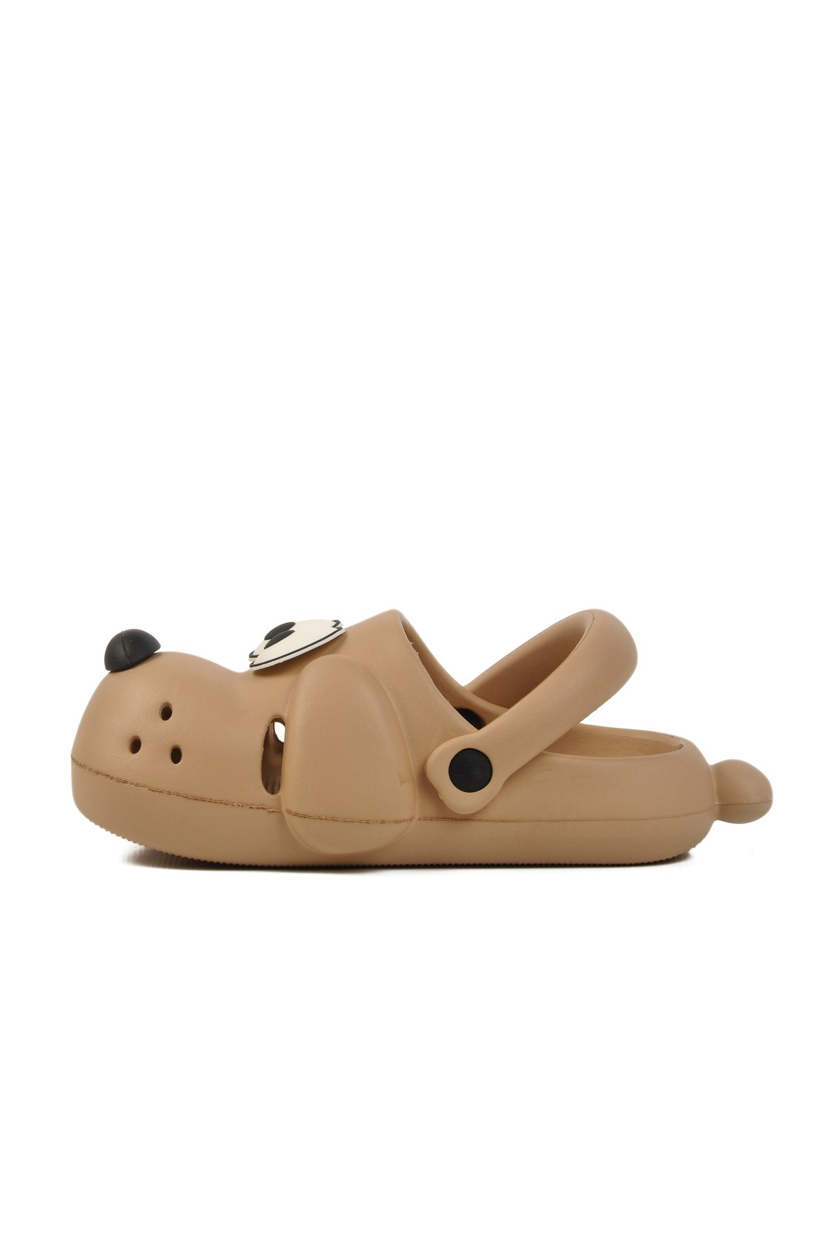 Doggy cappuccino Köpek Figürlü Sevimli Günlük Bahçe Sahil Plaj Kreş Unisex Çocuk Terlik & Sandalet 3