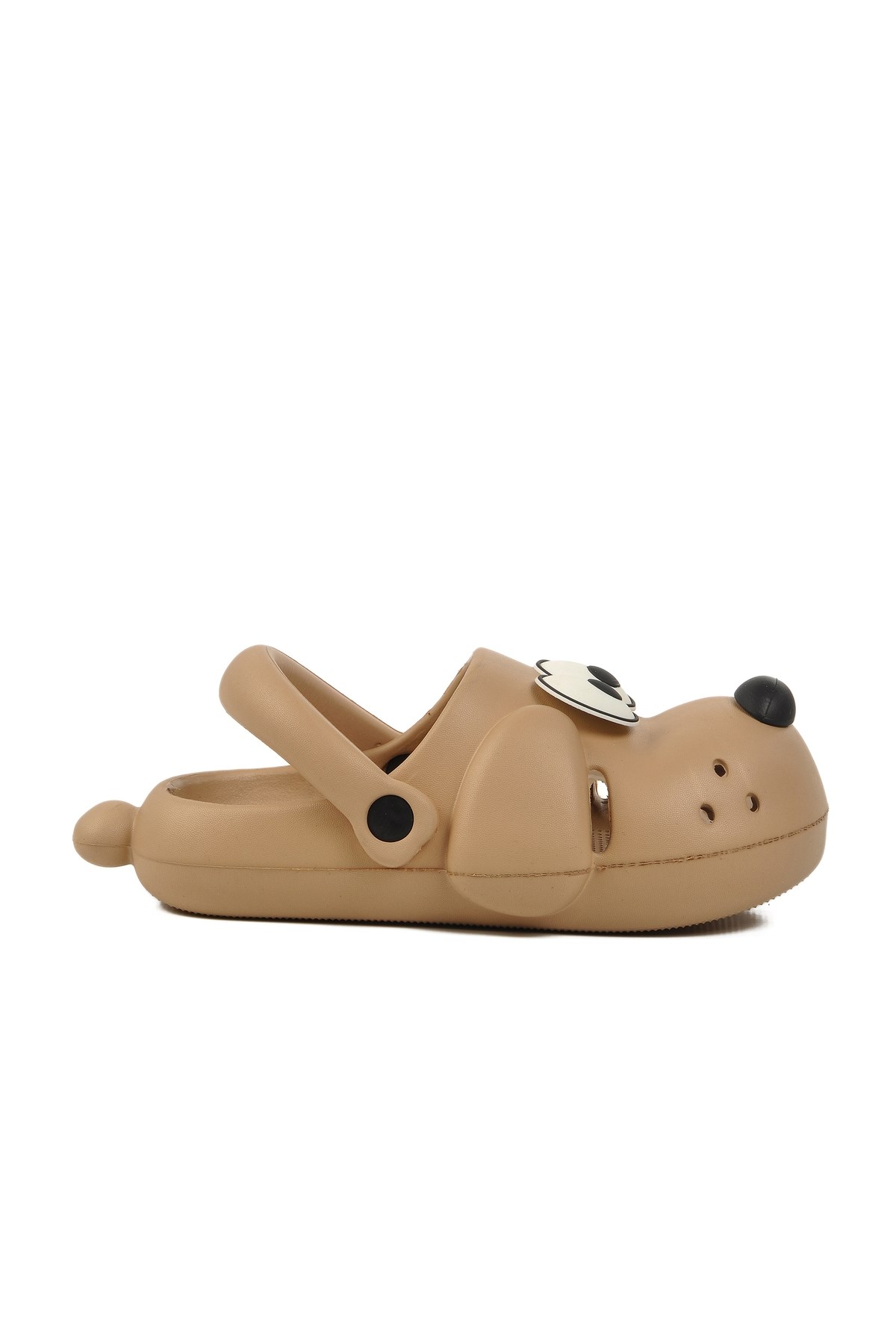 Doggy cappuccino Köpek Figürlü Sevimli Günlük Bahçe Sahil Plaj Kreş Unisex Çocuk Terlik & Sandalet 2