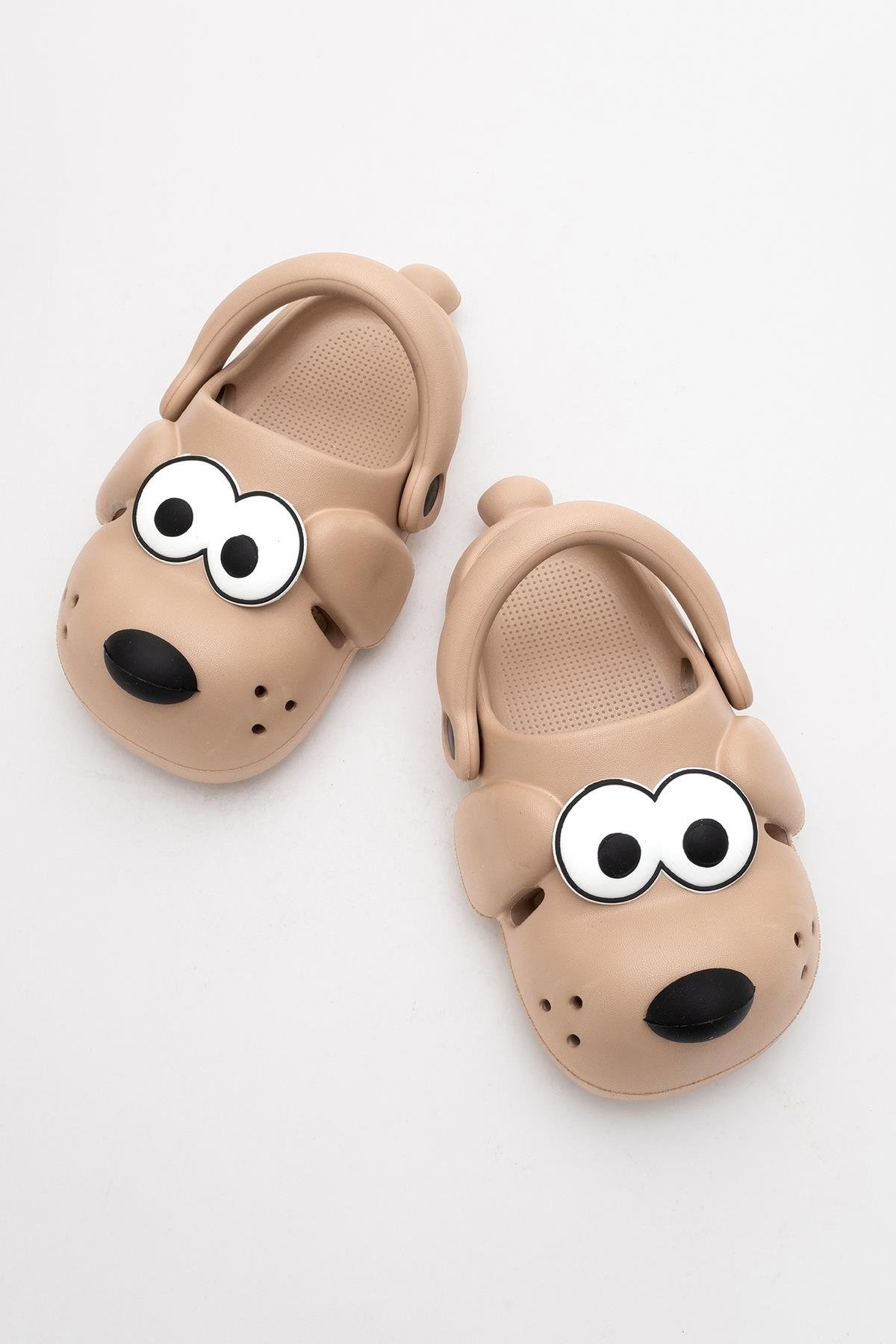 Doggy Vizon Köpek Figürlü Sevimli Günlük Bahçe Sahil Plaj Kreş Unisex Çocuk Terlik&Sandalet 2