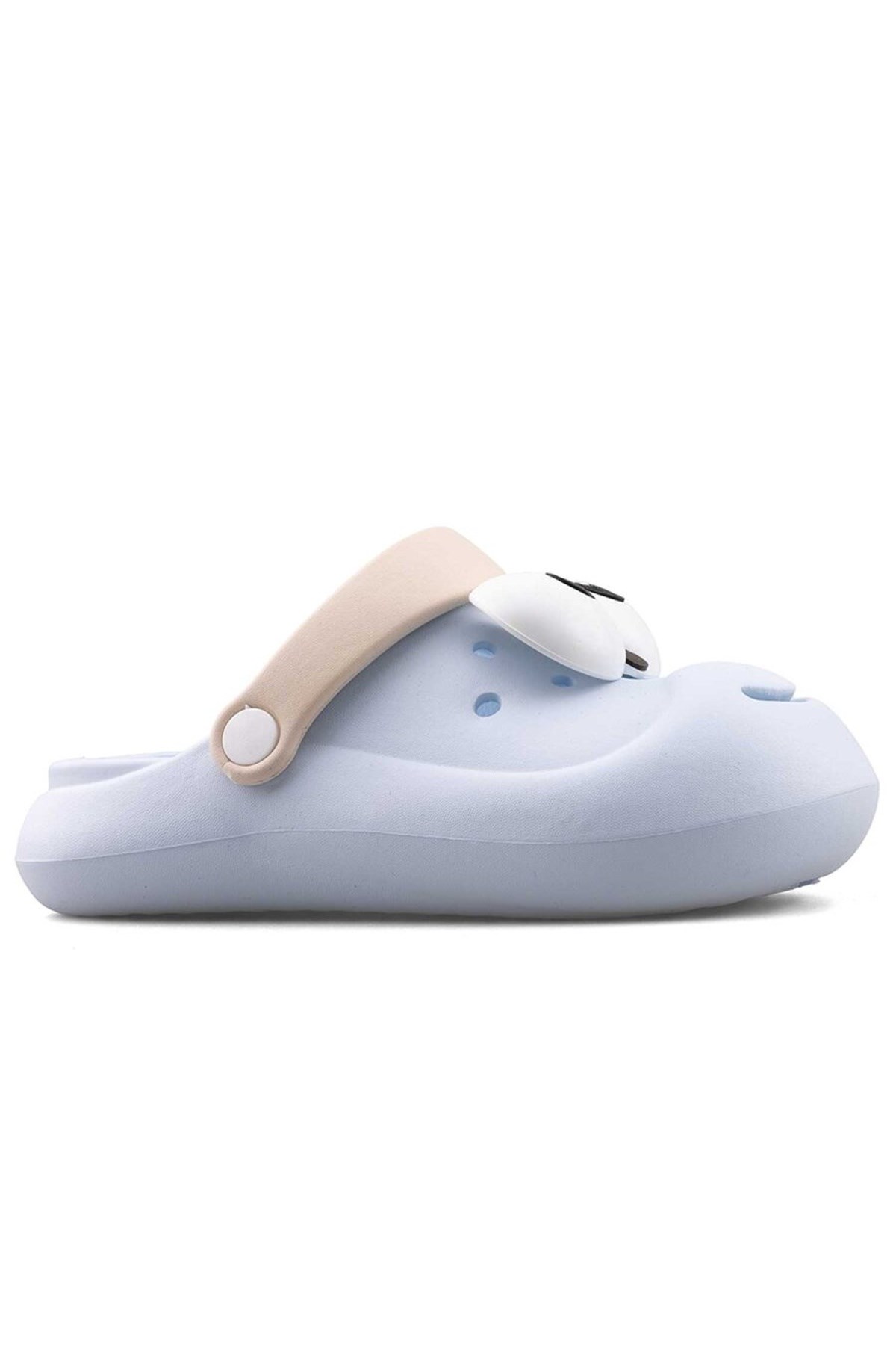 Bebe Mavi Emoji Günlük Bahçe Sahil Plaj Kreş Unisex Çocuk Terlik & Sandalet 2